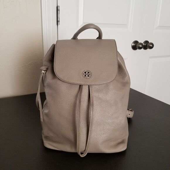Tory Burch Leather Backpack - Picture 1 of 12